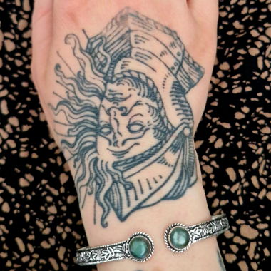 Bracelet floral avec labradorite