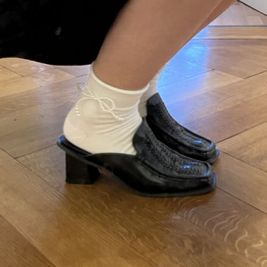Schwarze Mules