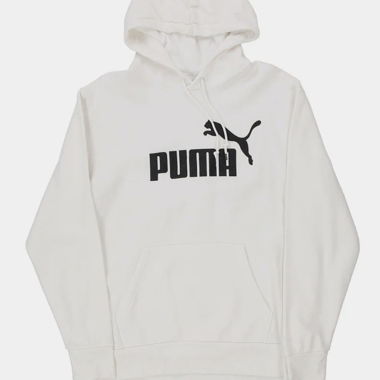 Puma Spellout Hoodie - Medium, weiss, Baumwollmischung