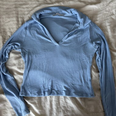 Maglione a Coste Bershka blu