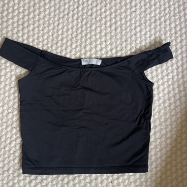 Black Off-Shoulder Top