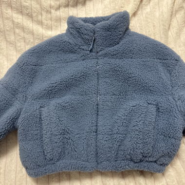 Blaue Jacke