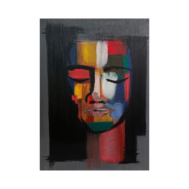Acryl Bild Abstrakt Leinwand Keilrah. (40 x 30 cm)