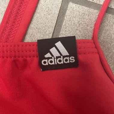 red adidas sports swimsuit