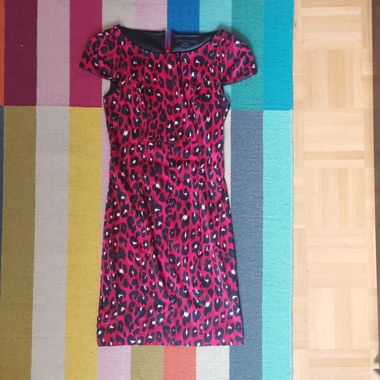 Red Leopard Print Dress – French Connection – XS