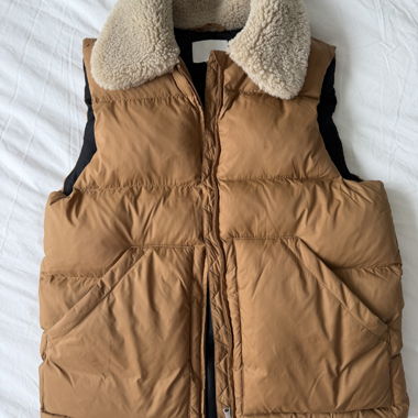 Gilet Imbottito con Collo Teddy