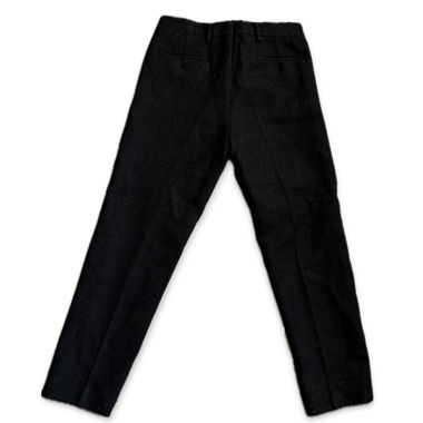 Pantalon en laine grise Prada