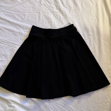 Black Pleated Skirt