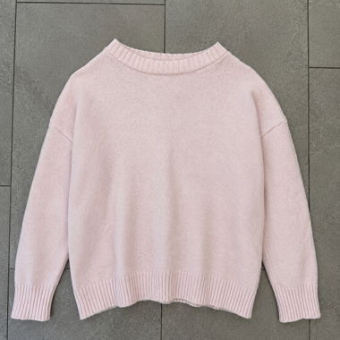 Maglione in maglia rosa