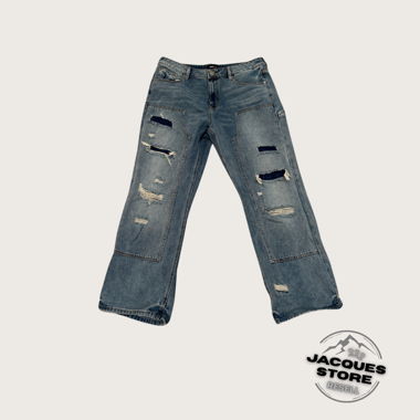 Fashion Nova Ripped Flared Jeans