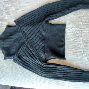 Strickpullover mit Rippenmuster