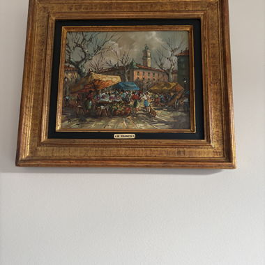 Very pretty antique painting signed