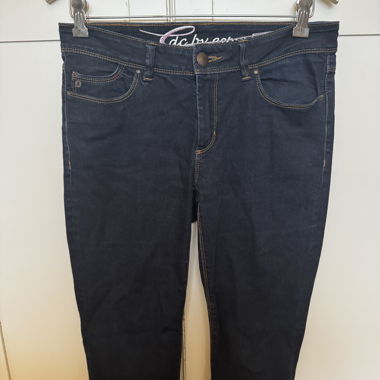 Jeans slim vintage blu scuro