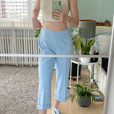 Stoffhose blau