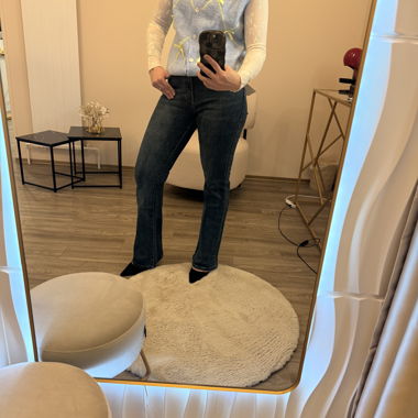 Jeans bootcut blu da donna
