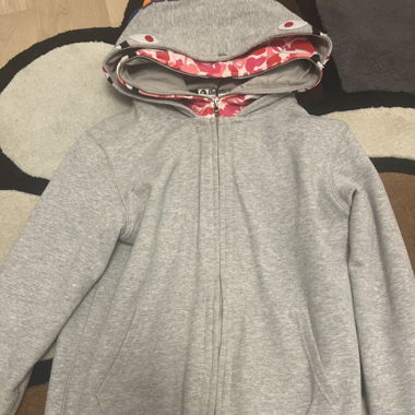 Bape double zip up