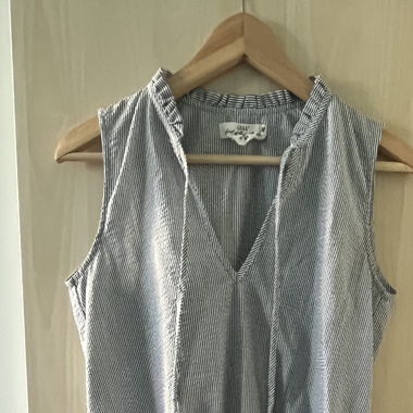 Robe rayée bleue