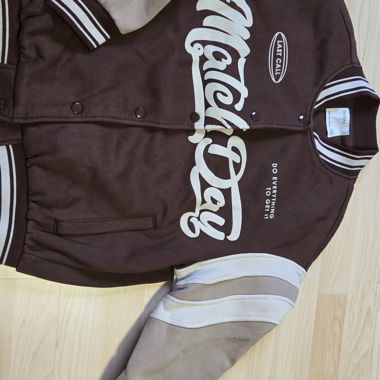 College jacket Bershka Match Day marrone Gr. M