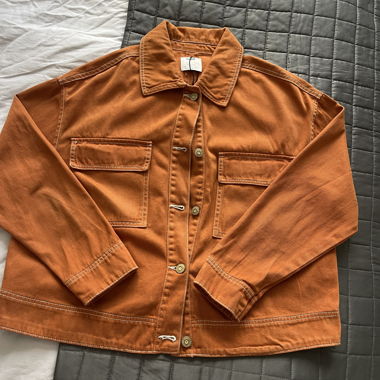 Jeansjacke ziegelorange