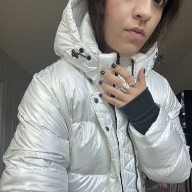 the super puff™ aritzia winterjacke weiss