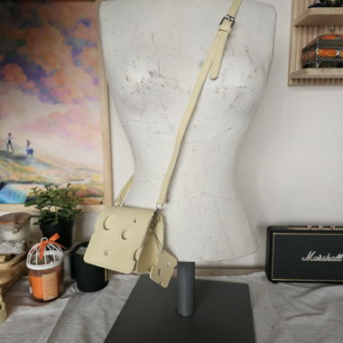 Sac bandoulière mini crème