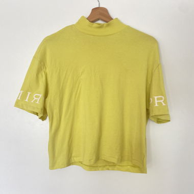 Neon yellow Pringles of Scotland x H&M t-shirt 
