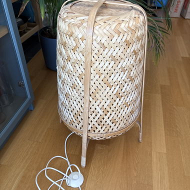 Bamboo floor lamp