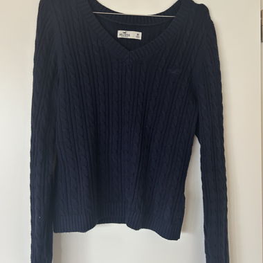 Maglione in maglia con scollo a V