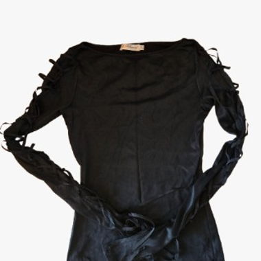 Schwarzes Top Blumarine