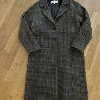 Mantel kariert grau Grösse 36 
