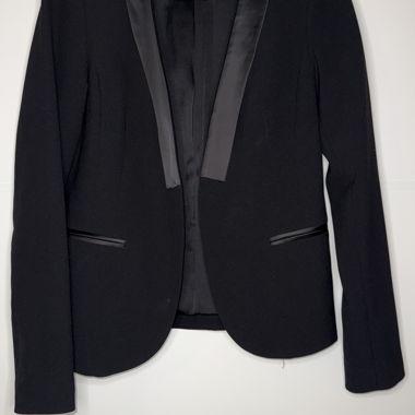 Black Promod blazer with satin lapels