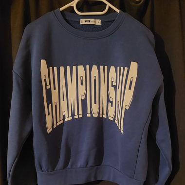 Blauer Hoodie