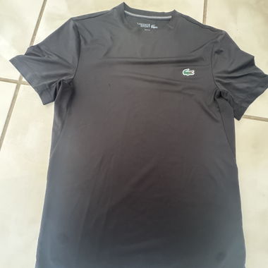 T-shirt Lacoste Sport nero