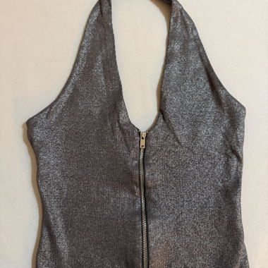 Top grigio Zara taglia M