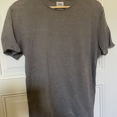 Grey-Brown Zara T-shirt M