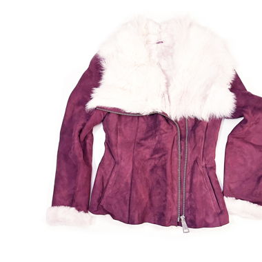 Leather Jacket with Australian Shearling Wool