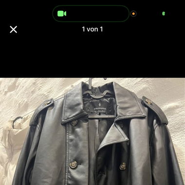 Veste en cuir Stradivarius