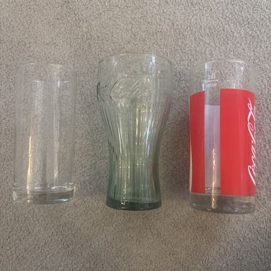 Verres à boire lot de 3