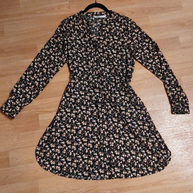 ONLY Floral Dress with Tie Belt