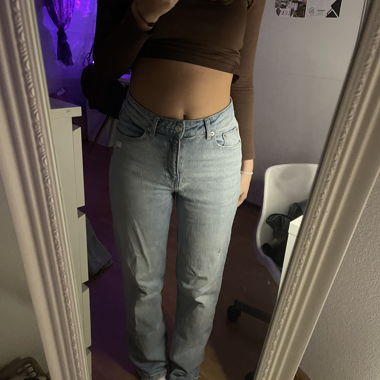 jeans straight leg (taille haute)