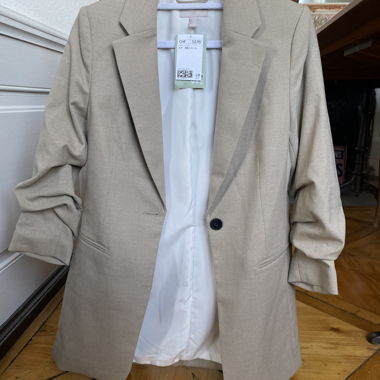 Beige blazer jacket, new, H&M