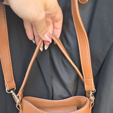 Borsa a mano marrone