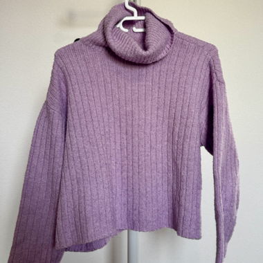 Maglione dolcevita viola Even&Odd