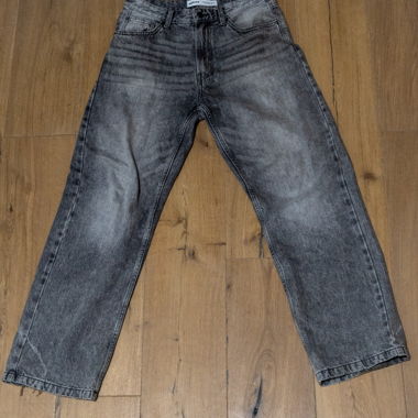 Jeans baggy Bershka grigio