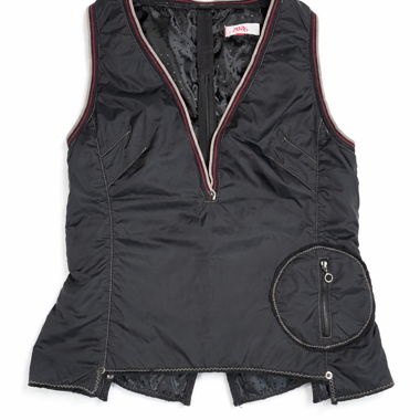 Gilet nero imbottito senza maniche