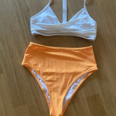 White and Orange Bikini