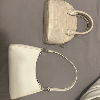 Set of Two White Bags