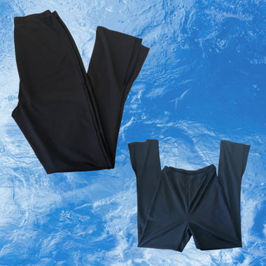 Seidige schwarze Hose
