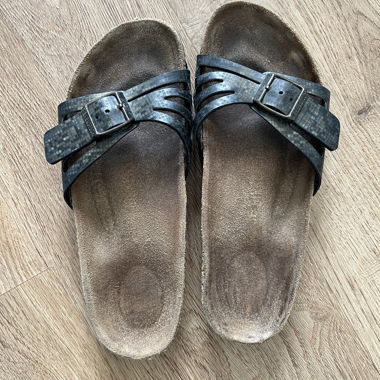 Birkenstock-Sandalen bronze