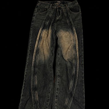     Jeans Vintage Baggy Y2K à jambe large